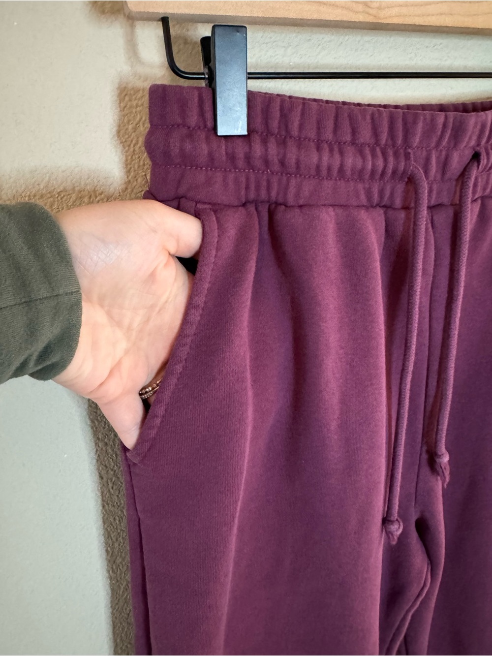American Tall Plum Purple Joggers Small Tall 31” Inseam - Picture 4 of 6
